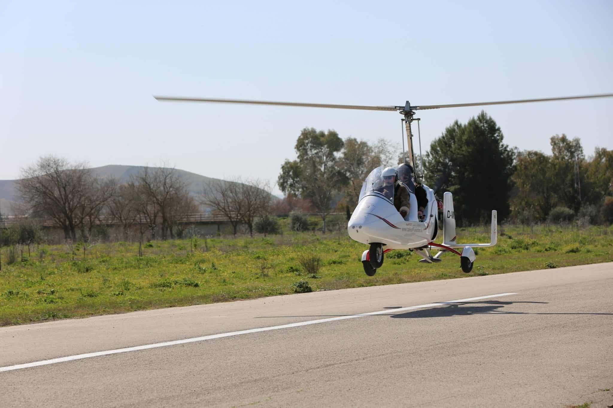 Gyrocopter Tieflug Spanien